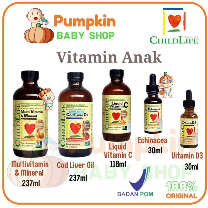 CHILDLIFE Multivitamin Mineral / ChildLife Vitamin C / ChildLife Vitamin D3