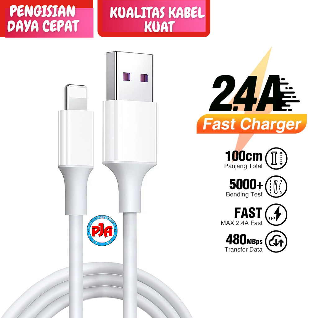 Kabel Data Usb Iphone Fast Charger Cable Data Lightning Original Fast Charging 1 Meter