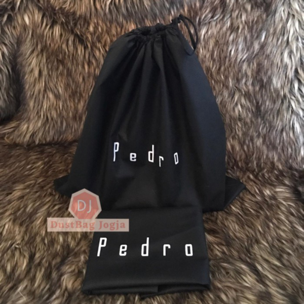 Promo DB PEDRO uk M 35X35 DustBag Tas Serut Sarung Cover Dust Bag Branded Diskon