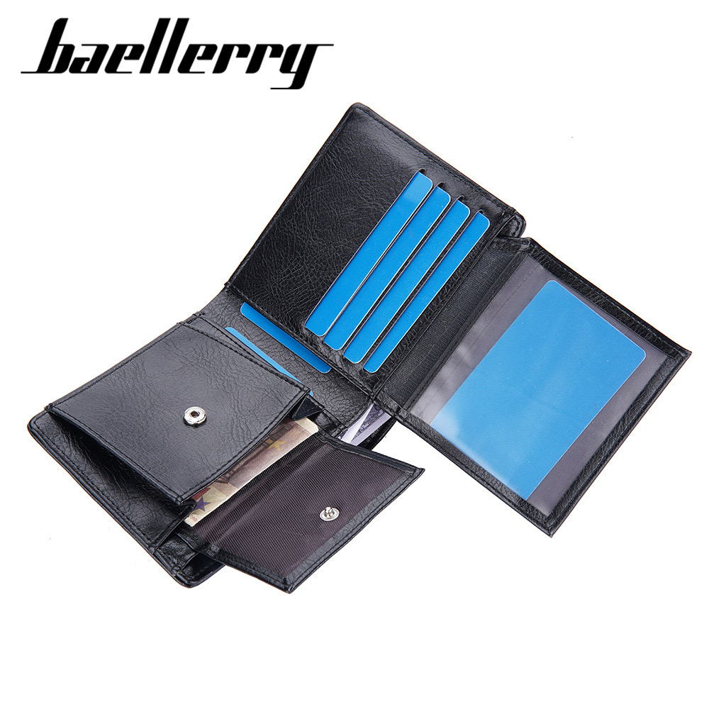 ORIGINAL BAELLERRY D9321 IMPOR DOMPET UANG PRIA TEBAL DENGAN TEMPAT KOIN