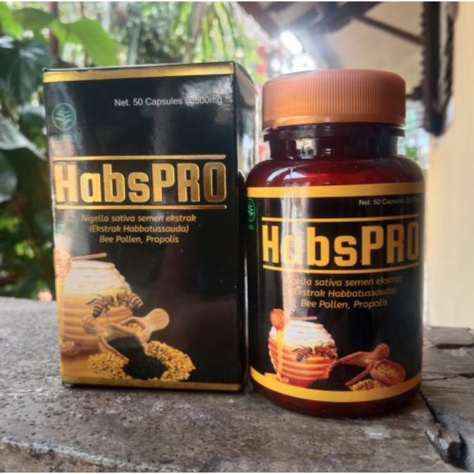 Habspro Original 100% Herbal Habbatusauda Propolis Kapsul Herbal Antiradang