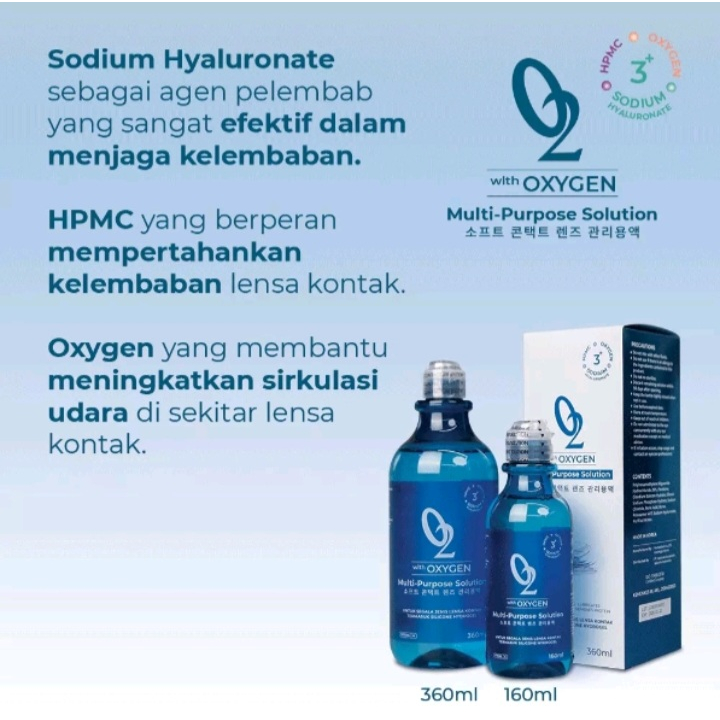 SOLUTION CAIRAN PEMBERSIH SOFTLENS Omega O2 3+ with Oxygen 160ML