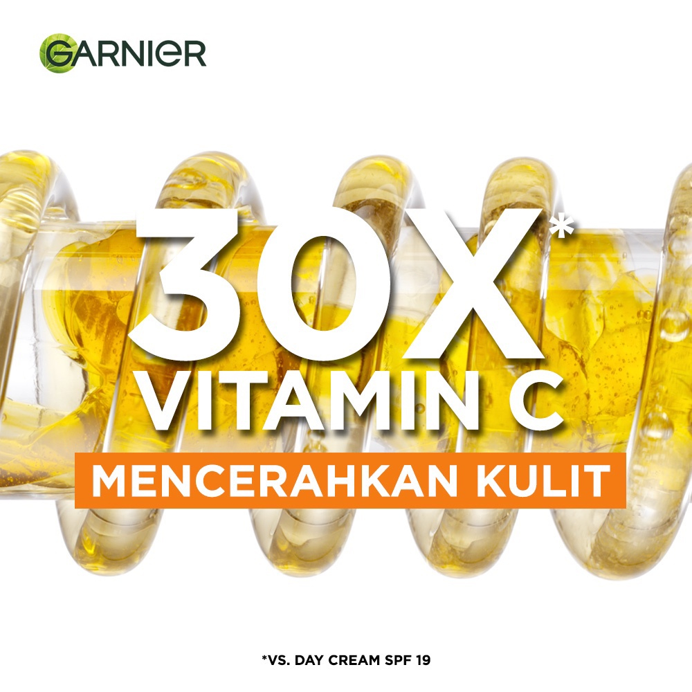 Garnier Bright Complete Vitamin C 30x Booster Serum Skin Care - 30ml Cepat Cerahkan Noda Hitam &amp; Samarkan Bekas Jerawat