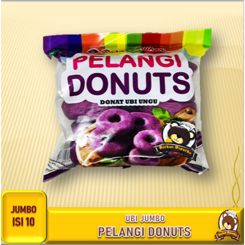 

Pelangi Donat Ubi Ungu Jumbo 10 Pelangi Distributor Frozen Food Murah Bogor Plus Gula halus atau Coklat Halus