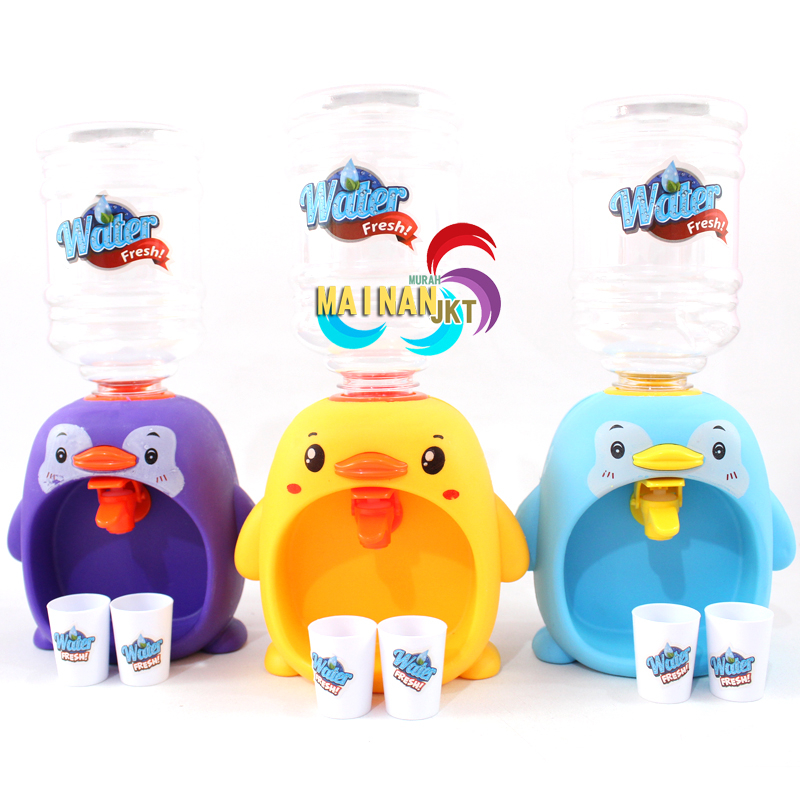 MAINANKEI MAINAN ANAK MURAH YK2 ANIMAL WATER DISPENSER PENGUIN 2 GELAS MAINAN DISPENSER GALON AIR MINUM