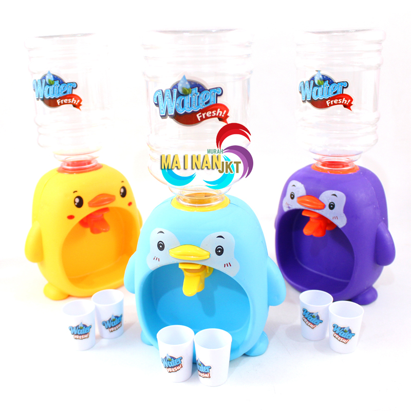 MAINANKEI MAINAN ANAK MURAH YK2 ANIMAL WATER DISPENSER PENGUIN 2 GELAS MAINAN DISPENSER GALON AIR MINUM