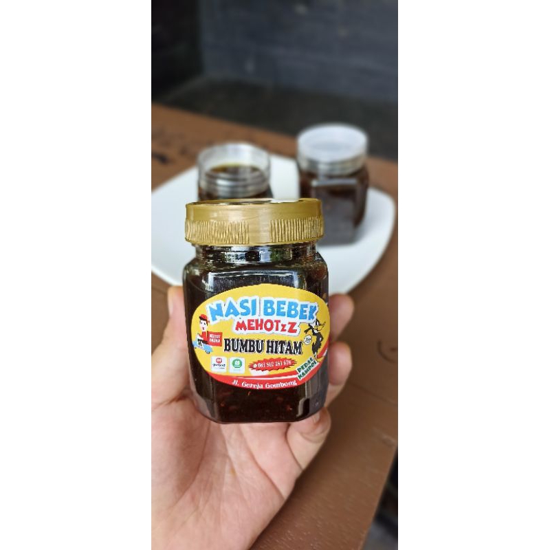 

bumbu hitam Mehotz atau sambal bebek madura / sambel ireng
