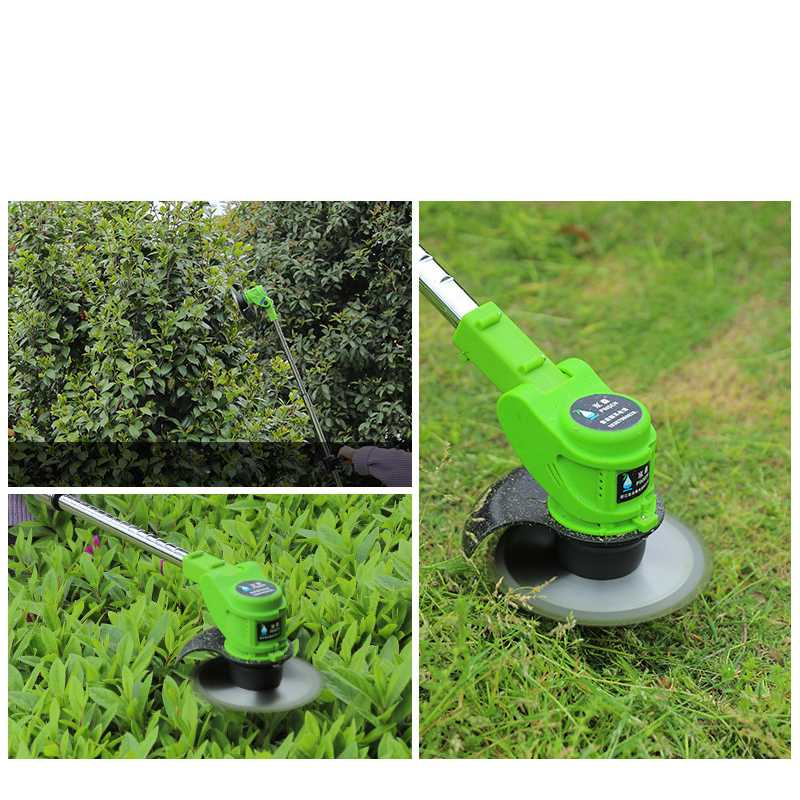 Mesin Pemotong Rumput Cordless Electric with Battery 12V Alat Potong Rumput Mata Pisau Tajam Desain Tanpa Kabel