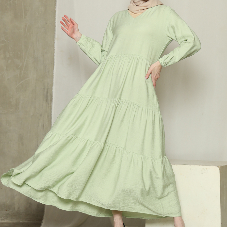 KEIZHA &amp; SOLEHA Zhaha Long Dress - Gaun Terusan Pakaian Muslimah Gamis