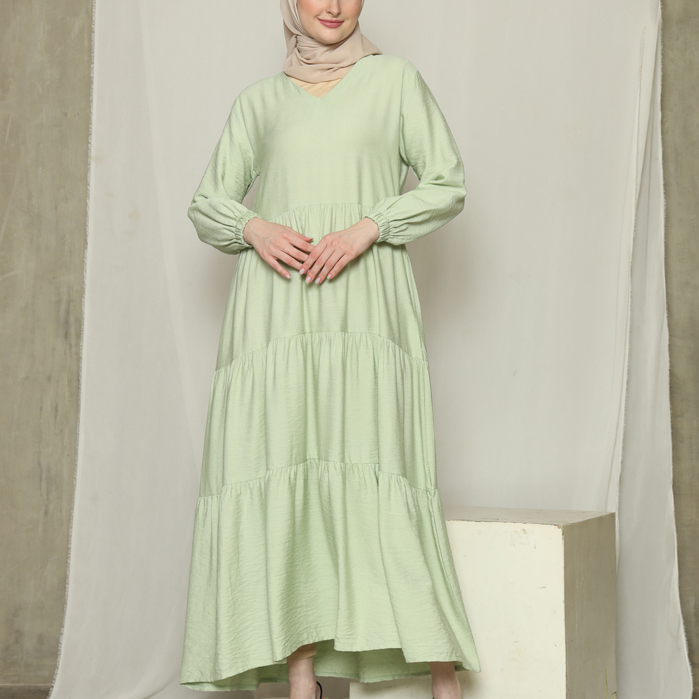 KEIZHA &amp; SOLEHA Zhaha Long Dress - Gaun Terusan Pakaian Muslimah Gamis