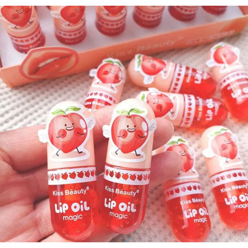 Lip Oil Kiss Beauty Lipstik Capsule Magic Lips