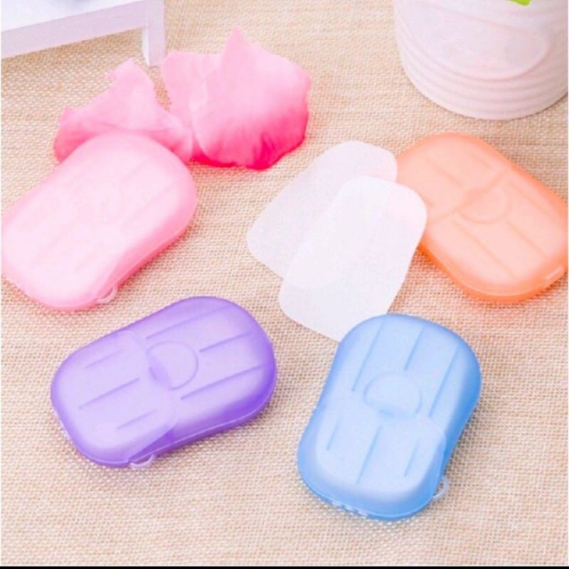 SABUN CUCI TANGAN KERTAS - wangi fresh sabun soap travelling