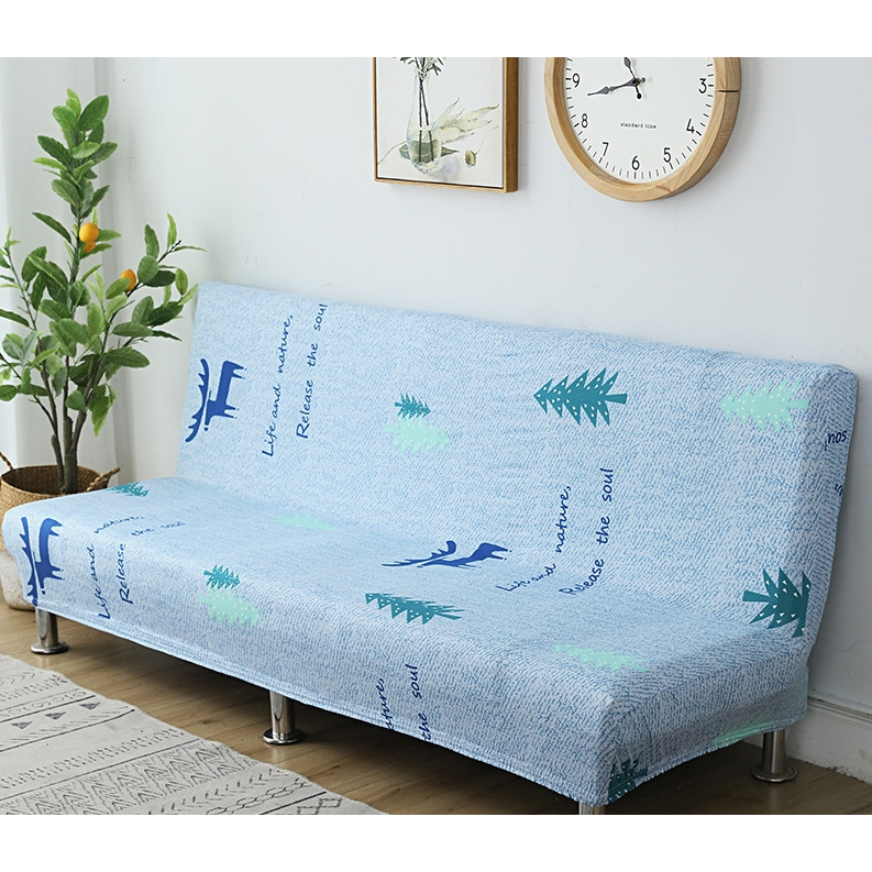 Elastic Vintage Sofa Bed Cover / Penutup Sarung Sofa Bed Elastis Shabby Floral Scandinavian