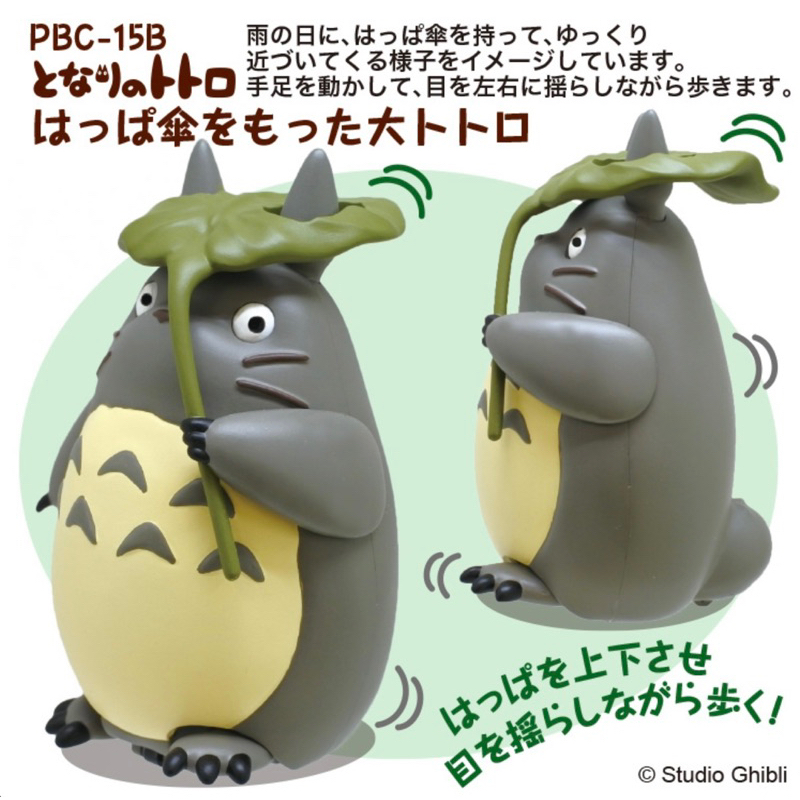 PULL-BACK collection My Neighbor Totoro Large Totoro With A Leaf Umbrella