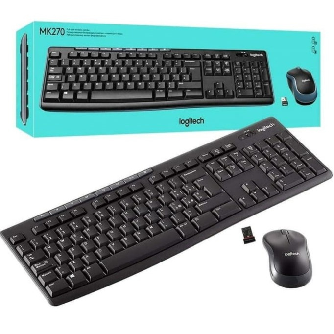 LOGITEC MK270R Keyboard Mause Wireless