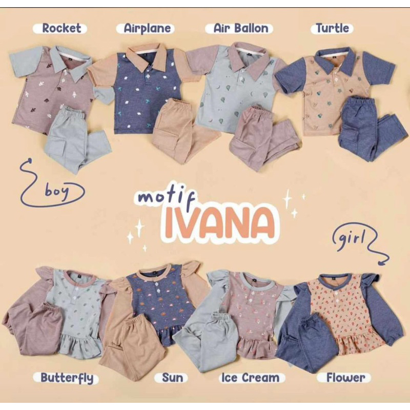 LITTLECAIM - IVANA COUPLE SET | Baju anak couple