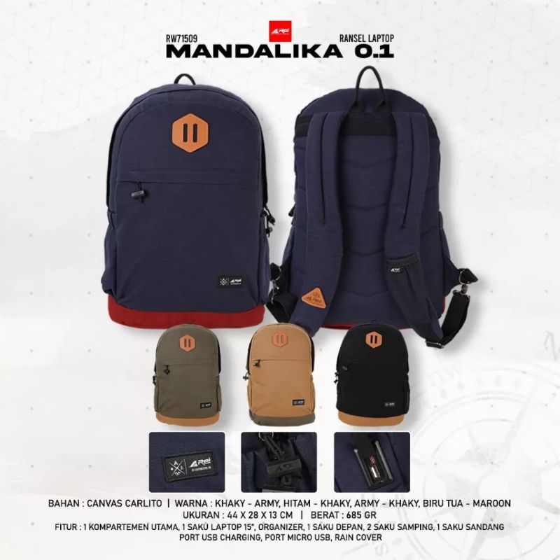 Tas Ransel Pria 25L MANDALIKA 01 AREI OUTDOORGEAR - Ransel Laptop REI Pria 25L MANDALIKA 01 - DAYPAC