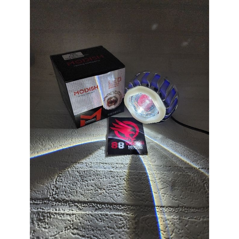 Lampu Depan Projie Besar 3.5Inch Modish Rainbow Universal