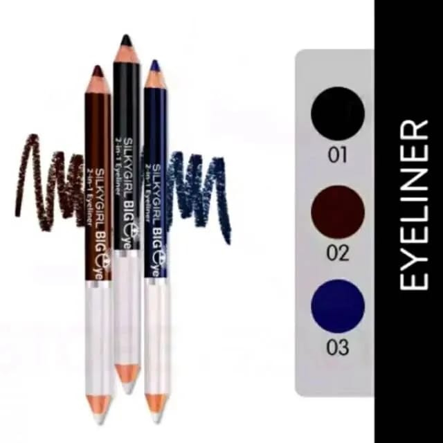 SILKYGIRL Big Eye 2in1 Eyeliner Pencil