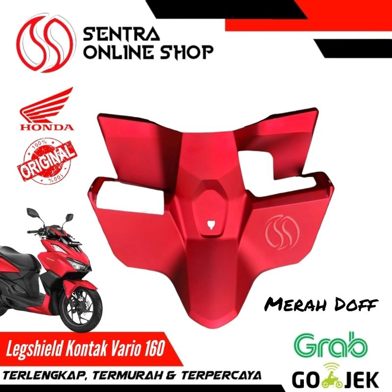 Cover inner upper legsil legshield kontak vario 160 merah doff dop original