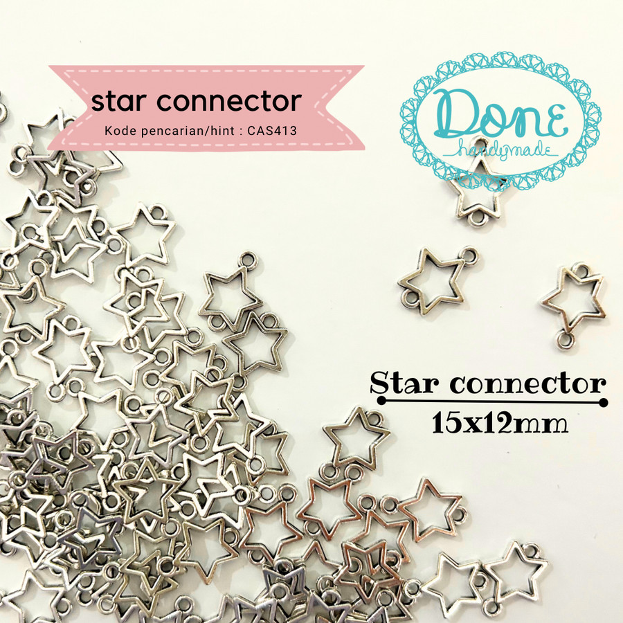 Done Handymade charm bandul bintang star connector CAS413