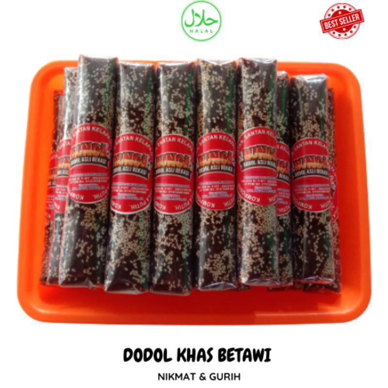 

Dodol wijen/Lonjoran wijen khas Betawi