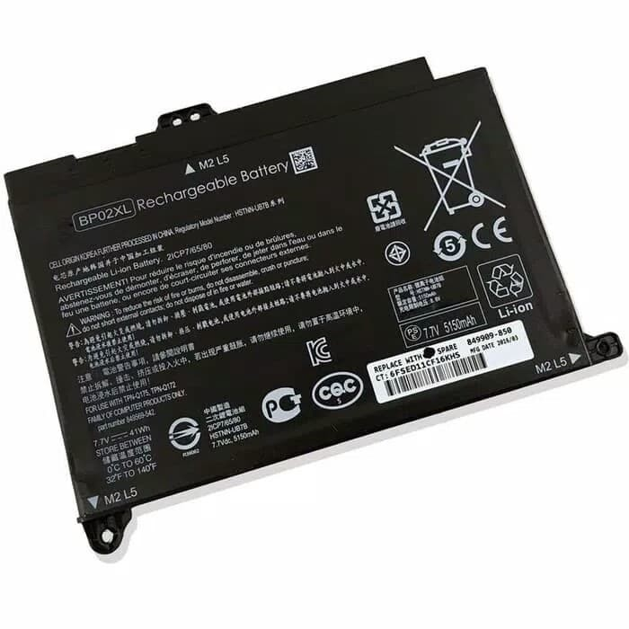 Baterai ORIGINAL HP Pavilion 15-AU 15-AW TPN-Q172 TPN-Q175 BP02XL