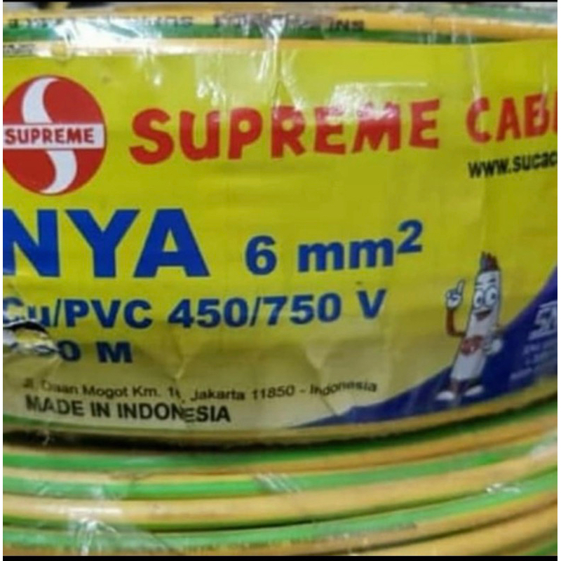 Kabel NYA 1x6mm 6mm Harga Permeter