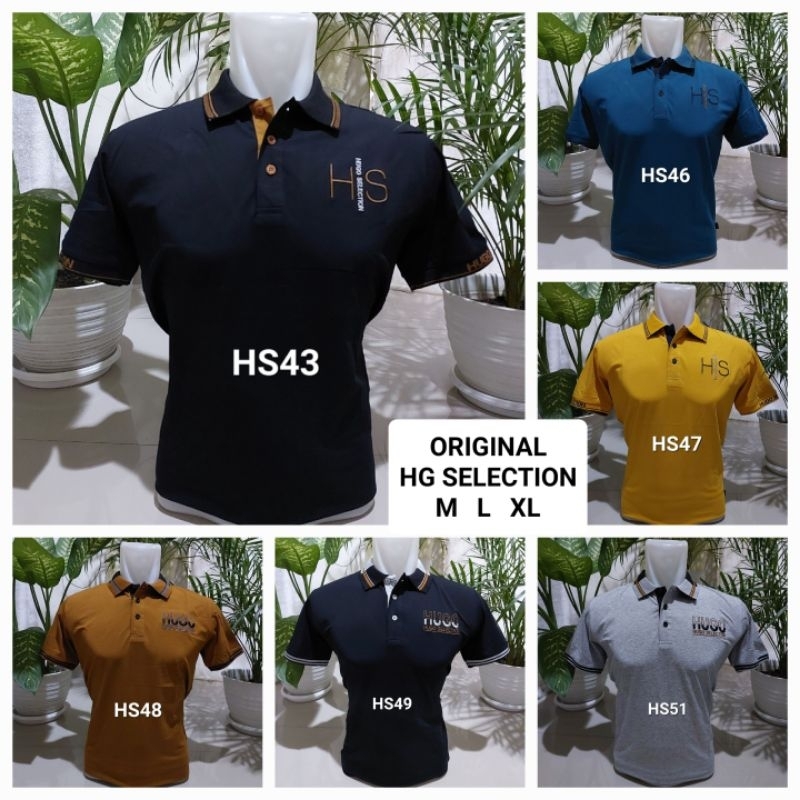 HG SELECTION / Polo shirt / Kaos Hs Selection size M L XL / Kaos kerah