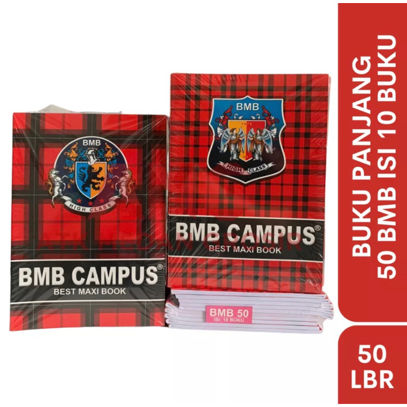 

Buku Tulis BMB Campus isi 50 Lembar ( Harga yang tertera adalah 10 Psc )