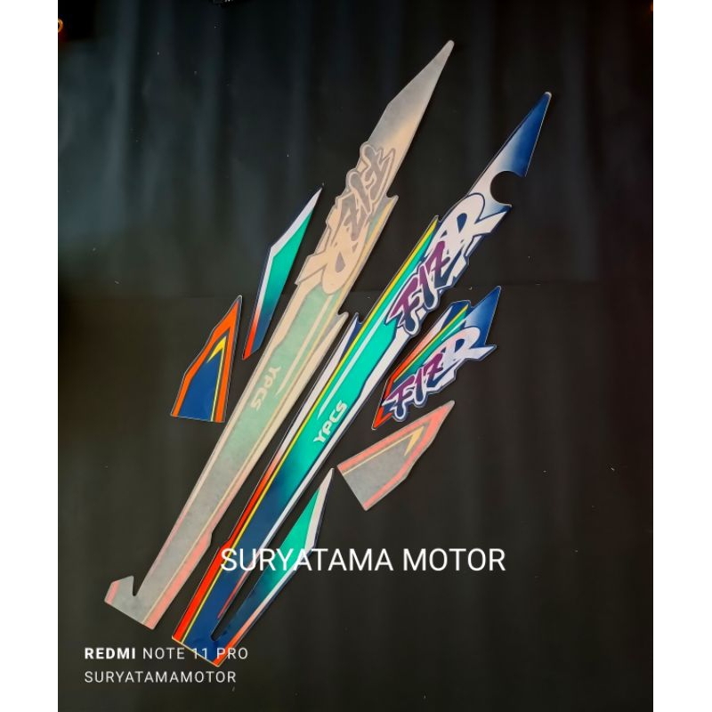 sticker striping lis body yamaha fizr fiz r 1997 1998 ungu laminasi