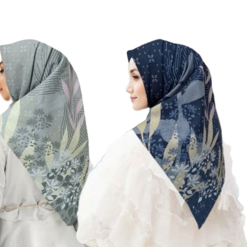 DISKON !! HIJAB SEGIEMPAT MOTIF ARTERI SERIES JILBAB VOAL PREMIUM KERUDUNG PERSEGI