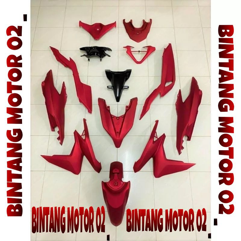 FULL SET BODY HONDA VARIO FI 125-150 NEW MERAH DOFF TERMURAH