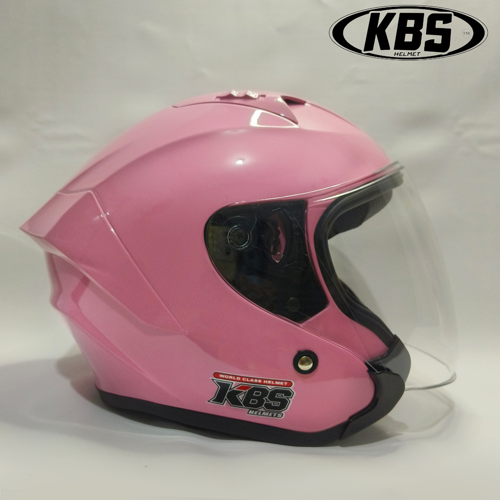 KBS Hakai PINK Gloss SOLID / Helm Half Face Dewasa Untuk Pria Dan Wanita SNI DOT COD