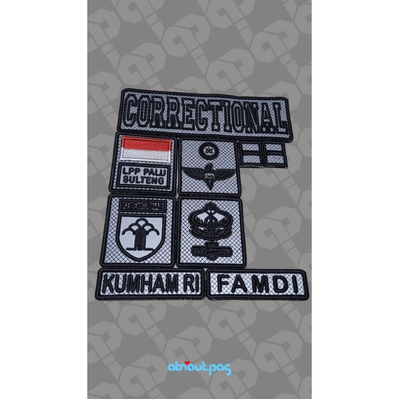 Badge Fosfor Timbul Kemenkumham