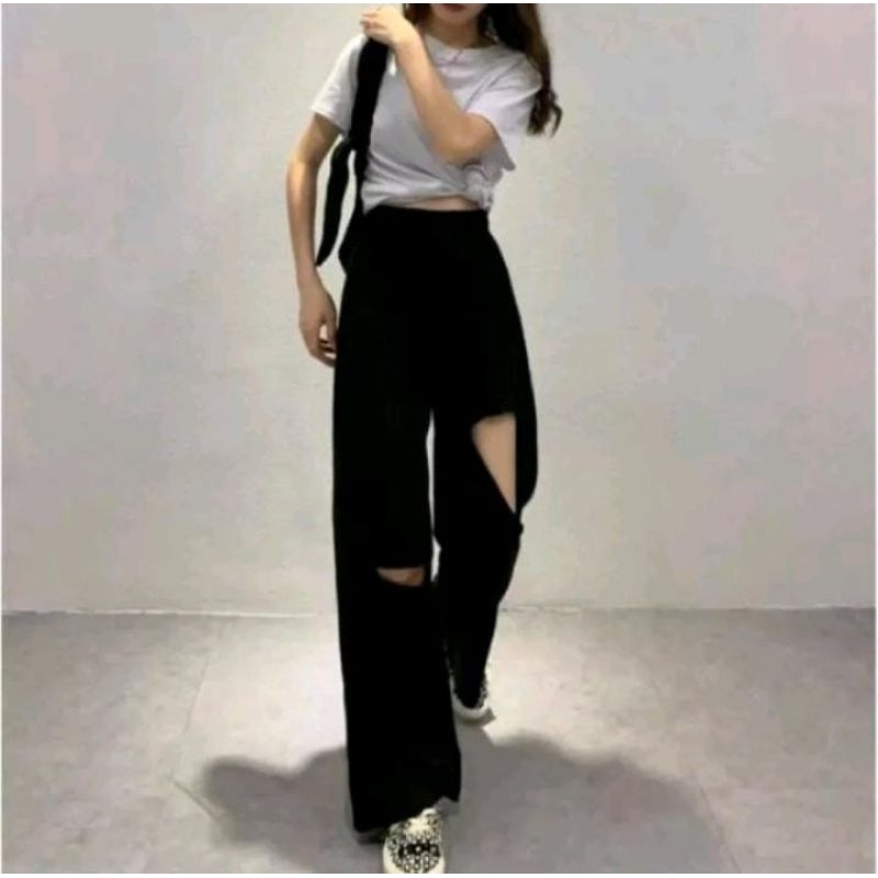 Celana/kulot/jeans/wanita/sobek