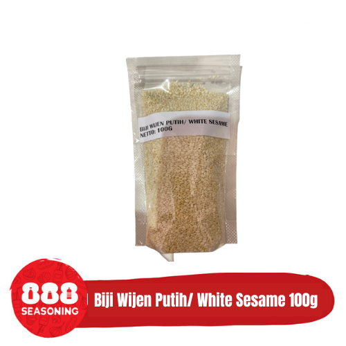 

BIJI WIJEN PUTIH/ WHITE SESAME SEEDS PREMIUM INDIA 100g