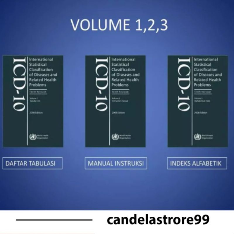 ICD-10 1 PAKET 3 BUKU,THN 2016
