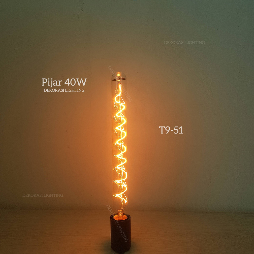 Lampu bohlam edison filament panjang non led pijar 40watt