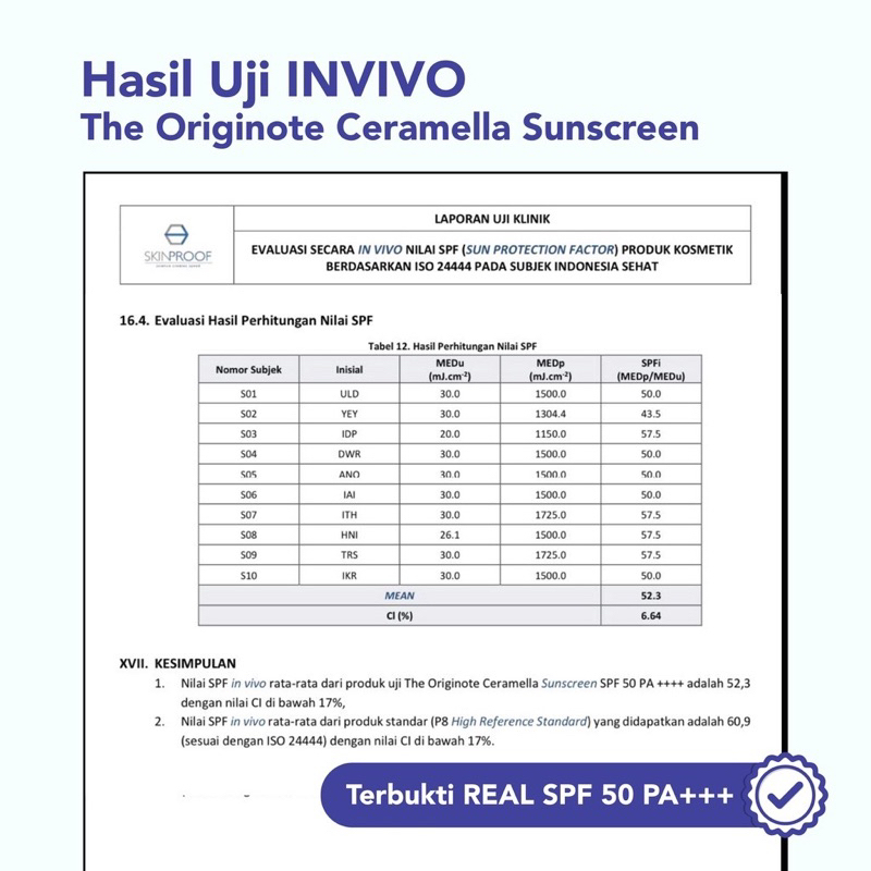 The Originote Ceramella Sunscreen SPF 50 PA++++ 50gr Original BPOM COD Sun Screen Sunblock