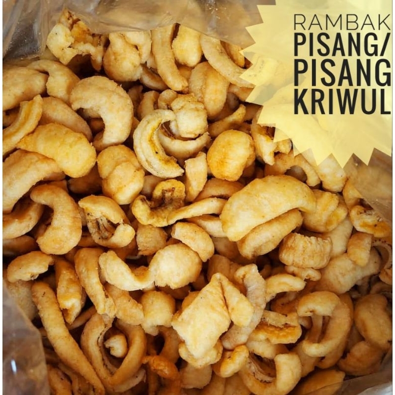 

rambak pisang / pisang kriwul / pisang kering/ olahan pisang /pisang krewul