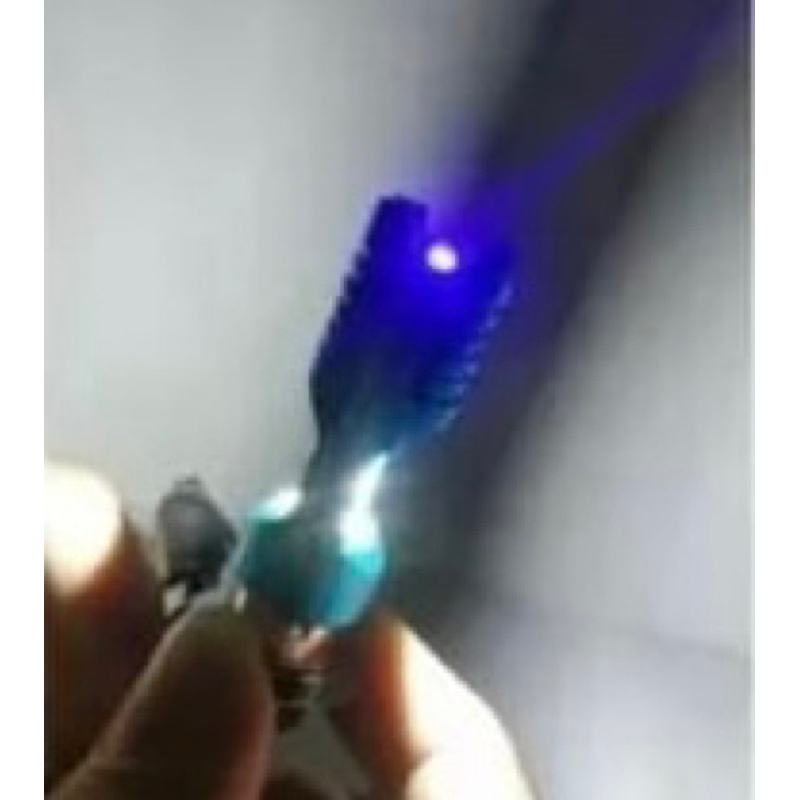 lampu depan LED H6 M11G senja biru bodi biru AC DC untuk motor bebek matic