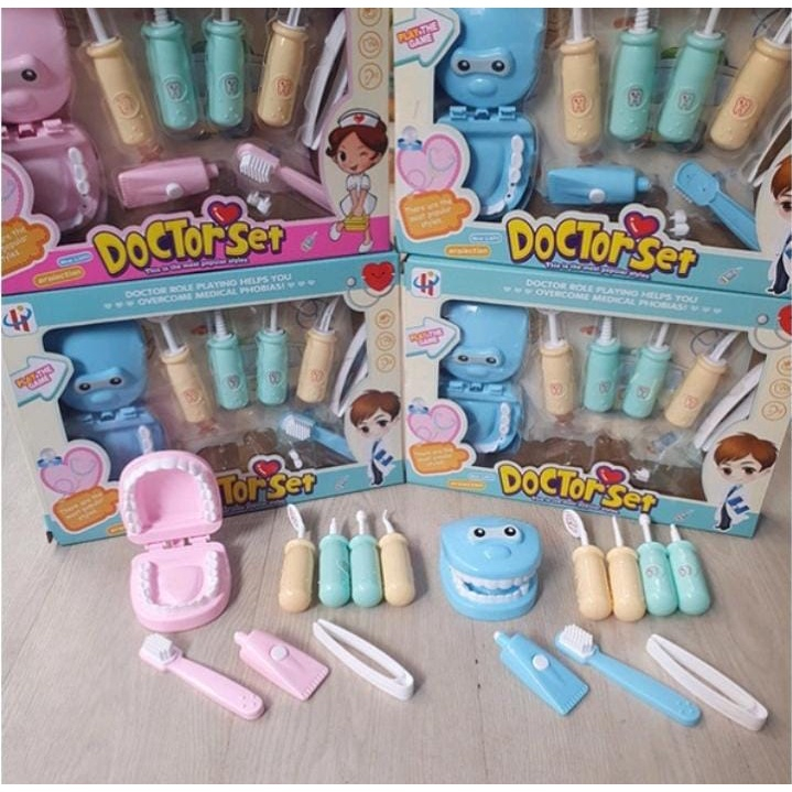 Mainan dokter gigi 678B kemasan dus mainan edukasi anak - DENTAL klinik Dentist tool set DOCTOR SET