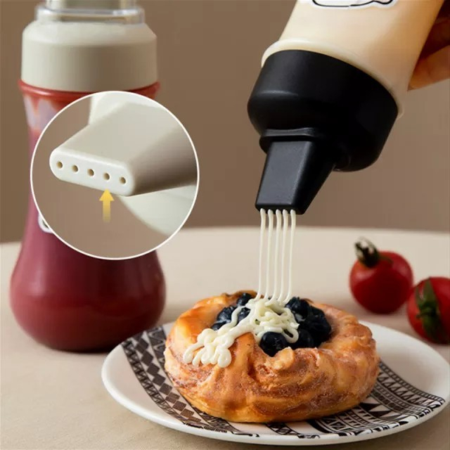 

LT- Botol Saus Sambal Tomato Mayonaise 5 Lubang Anti Tumpah Saos Hamburger