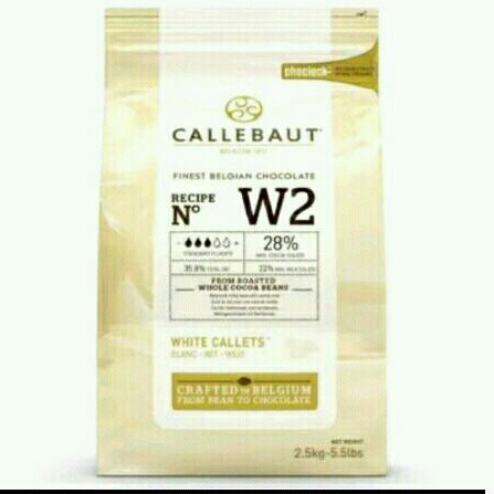 

CALLEBAUT CHOCOLATE WHITE CONVERTURE W2 28% REPACK 100G/500G