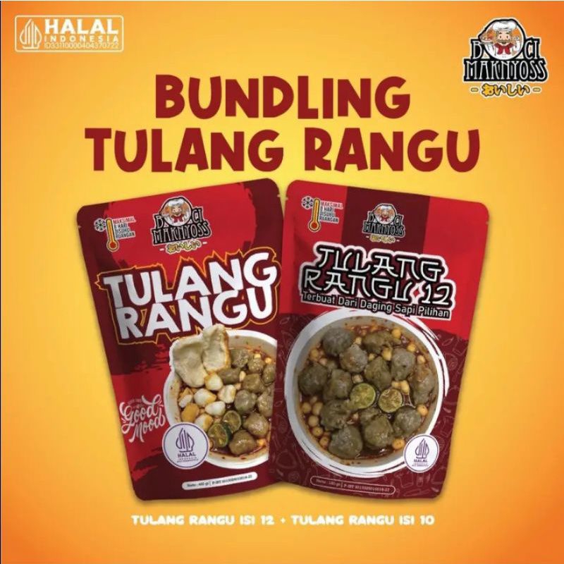 

BUNDLING TULANG RANGU (Tulang rangu isi 10 & tulang rangu isi 12) Boci Maknyos