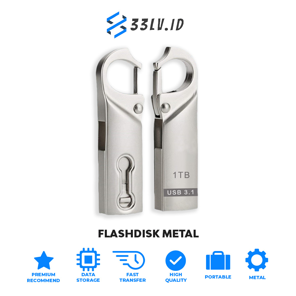 【33LV.ID】Flashdisk OTG HP USB Micro 1TB/2TB USB Flash Drive Metal Waterproof High Speed