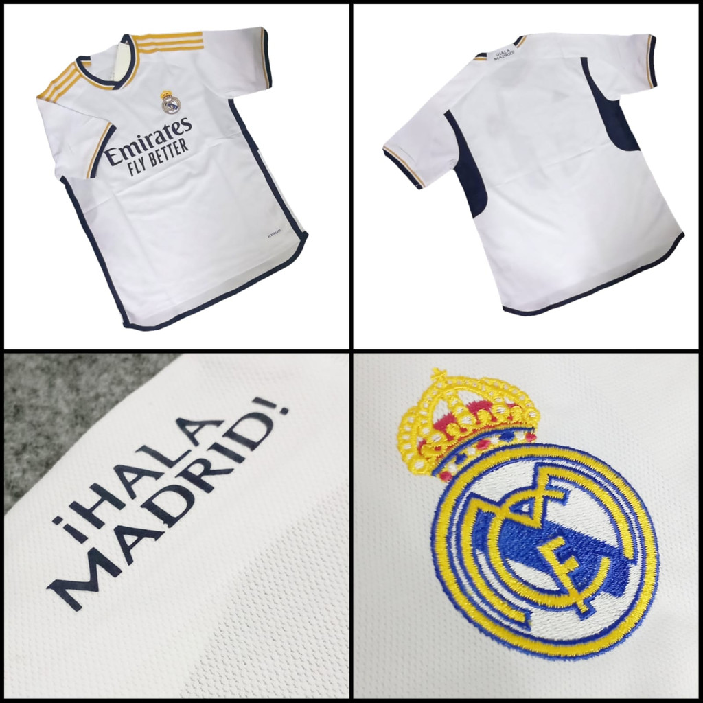 Jersey Bola GO Madrid Kaos SepakBola Dewasa Madrid Home 23/24