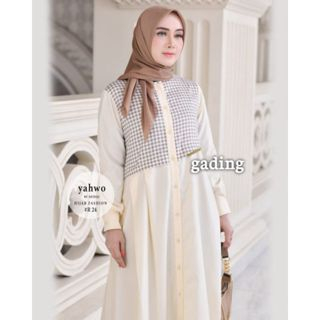 DRESS WANITA TERBARU/GAMIS YAHWO HIJAB FASHION R024/GAMIS KATUN TOYOBO/GAMIS LEBARAN TERBARU 2024/GA