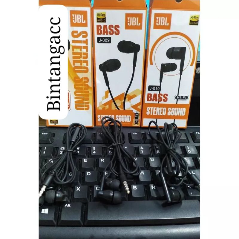 HEADSET HANDSFREE / HEADSET J-008 ||  J-009 || J-010 SUPER BASS STEREO